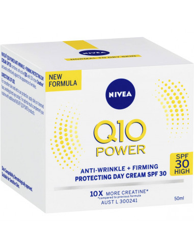 Nivea Q10 Anti-age Firming Day Cream Face Moisturiser Spf30 50ml