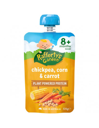Rafferty's Garden Chickpea Corn & Carrot 8m 120g