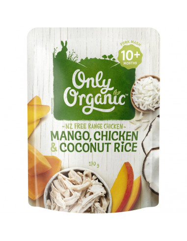 Only Organic Mango Chicken & Coconut Rice 170g