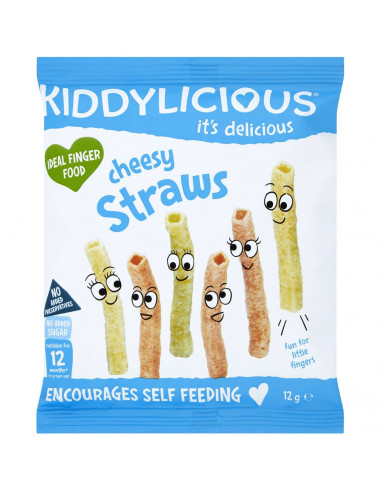 Kiddylicious Cheesy Straws  12g