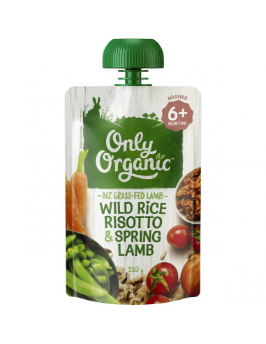 Only Organic Wild Rice Risotto Spring Lamb Wild Rice Risotto Spring Lamb 120g