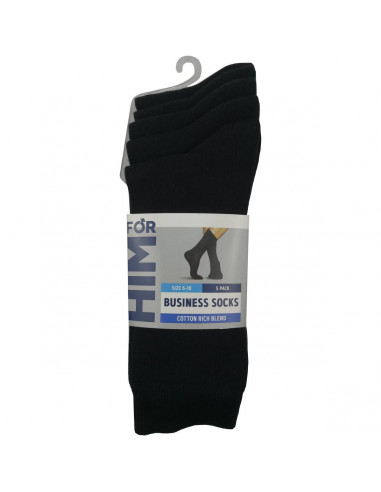For Him Business Socks Size 6-10  5 pack