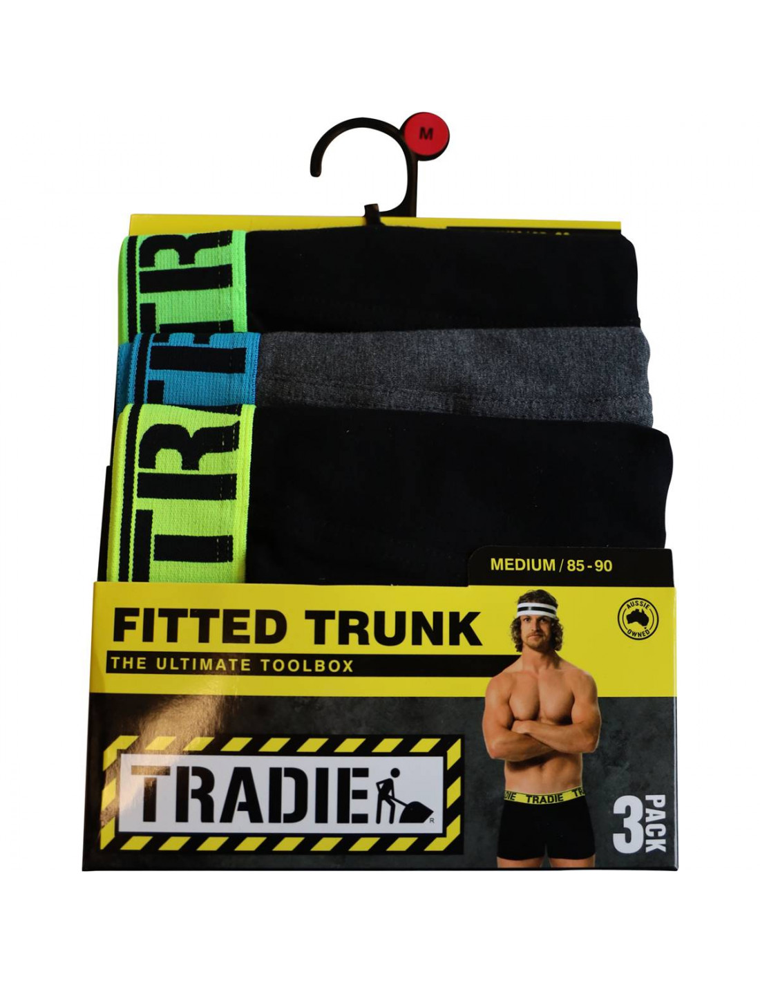 Tradie Boys Fitted Trunk 3 Pack - Multi
