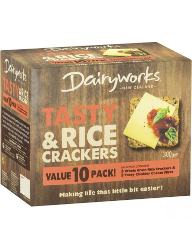 Dairyworks Tasty Cheese & Rice Cracker 10 pack