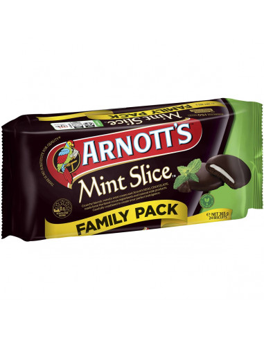 Arnott's Mint Slice Family Pack Biscuit Value Pack 365g