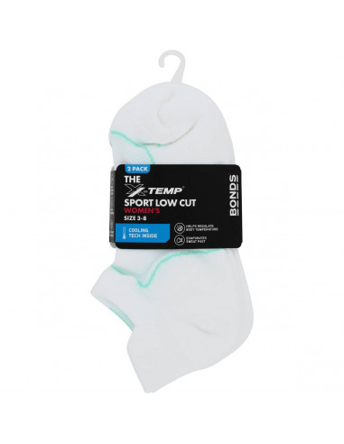 Bonds Ladies Xtemp Sport Low Cut Socks Size 3-8 2 pack