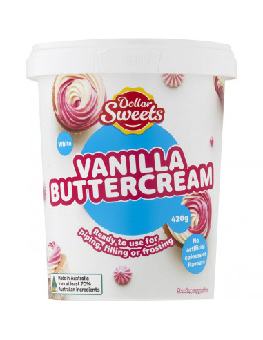 Dollar Sweets Vanilla Buttercream 420g