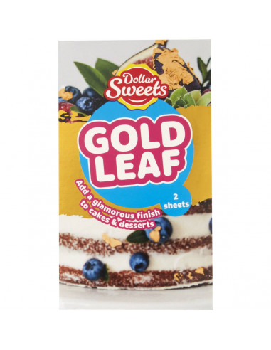 Dollar Sweets Edible Gold Leaf 2 sheets