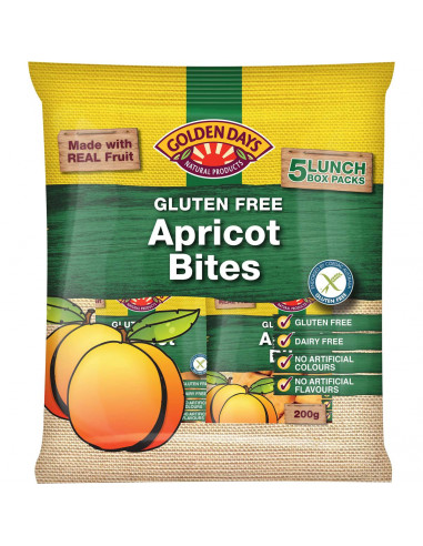 Golden Days Fruit Snacks Bites Apricot 5x40g