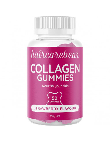 Haircare Bear Collagen Gummies Strawberry 50 pack