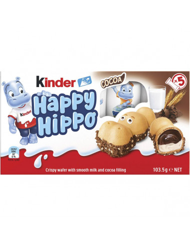 Kinder Happy Hippo Cocoa 5 pack