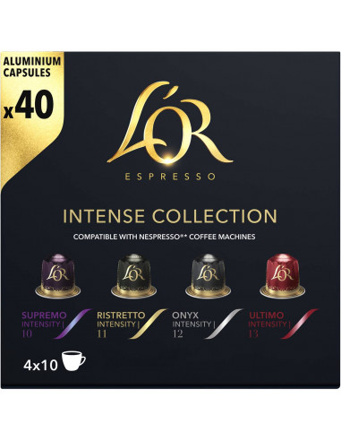 L'or Espresso Intense Collection Variety Coffee Capsules 40 pack