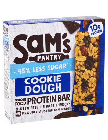 Sam's Pantry Cookie Dough Low Sugar Protein Bars 5 Pack