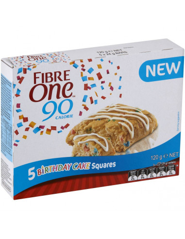 Fibre One Birthday Cake Squares 5 Pack