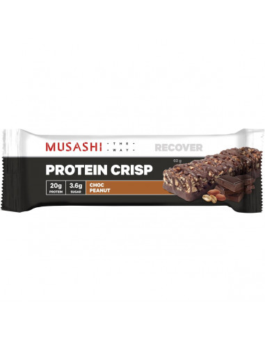 Musashi Protein Crisp Choc Peanut Bar 60g