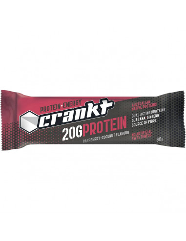 Crankt Pro Energy Raspberry Coconut Bar 60g