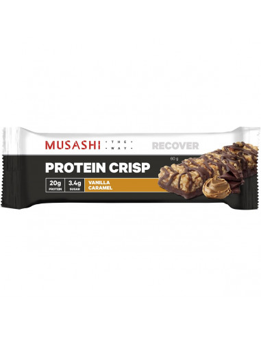 Musashi Protein Crisp Vanilla Caramel Bar 60g