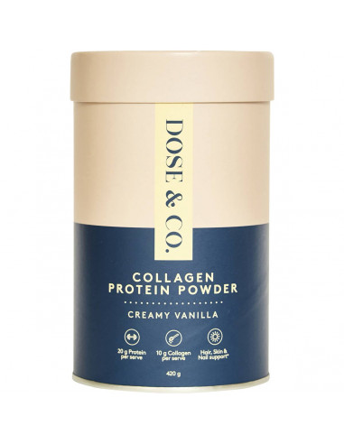 Dose & Co Collagen Protein Powder Creamy Vanilla 420g