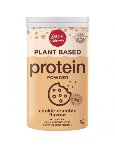 Keep It Cleaner Plant Based Protein Powder Cookie Crumble 375g