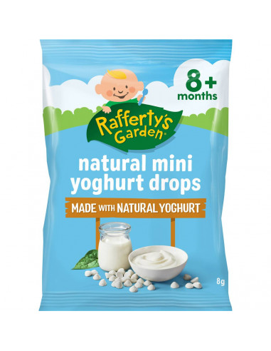 Rafferty's Garden Baby Food Natural Mini Yoghurt Drops +8 Months 8g