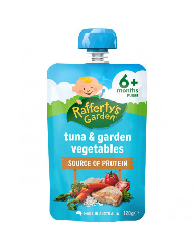 Rafferty's Garden Baby Food Pouch Protein Tuna & Garden Vegetables 6+ Months 120g