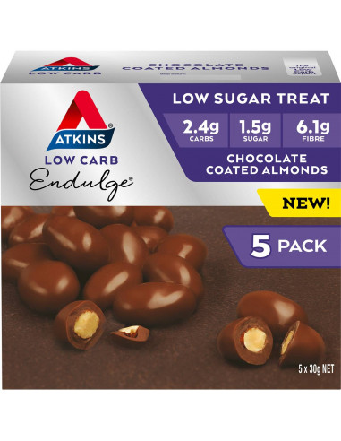 Atkins Endulge Chocolate Coated Almonds 5 Pack