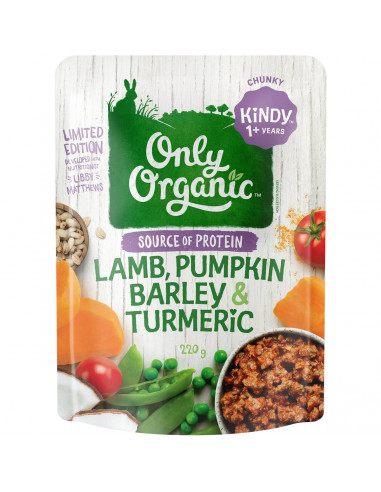 Only Organic Lamb Pumpkin Barely 220g