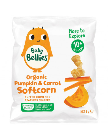 Baby Bellies Organic Pumpkin & Carrot Softcorn 8g