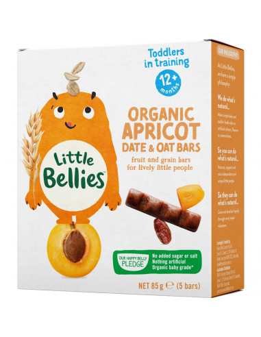 Little Bellies Organic Apricot Date & Oat Bar 5 pack