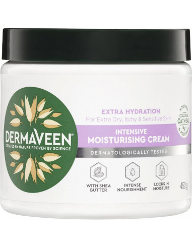 Dermaveen Extra Hydration Intensive Moisturising Cream 450G