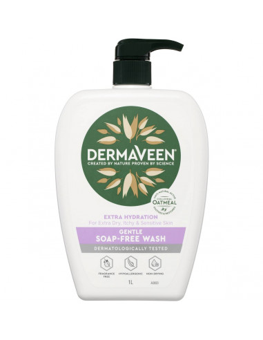 Dermaveen Extra Hydration Gentle Soap Free Wash 1L