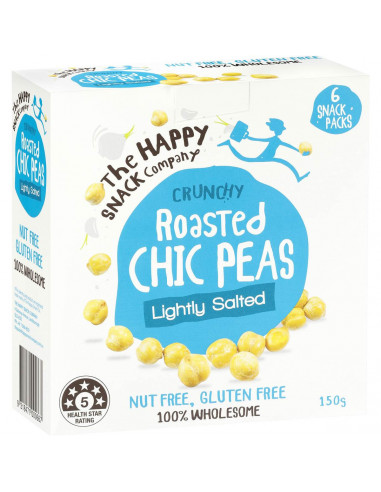 Happy Snack Roasted Chic Peas Lightly Salted 6x25g
