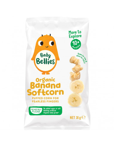 Baby Bellies Organic Banana Softcorn 30g