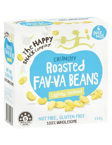 The Happy Snack Company Fav-va Beans Lightly Salted 6x25g