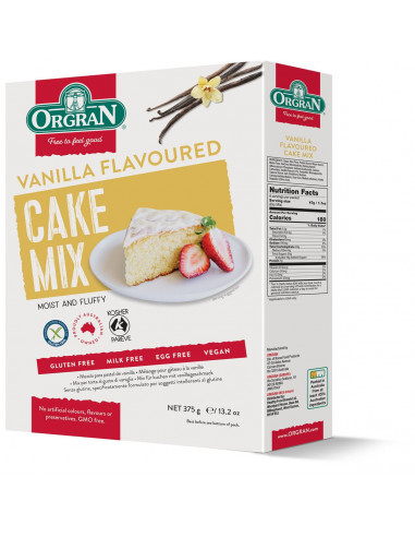 Orgran Vanilla Flavoured Cake Mix 375g