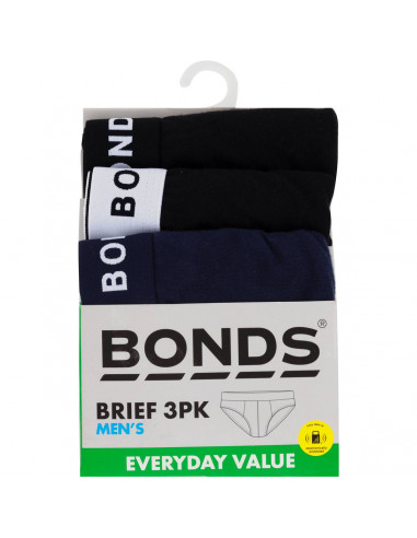 Bonds Mens Everyday Value Brief Medium 3 Pack