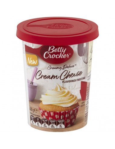 Betty Crocker Creamy Deluxe Cream Cheese Flavoured Frosting 400g