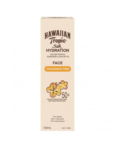 Hawaiian Tropic Silk Hydration Face Spf50+ 100mL