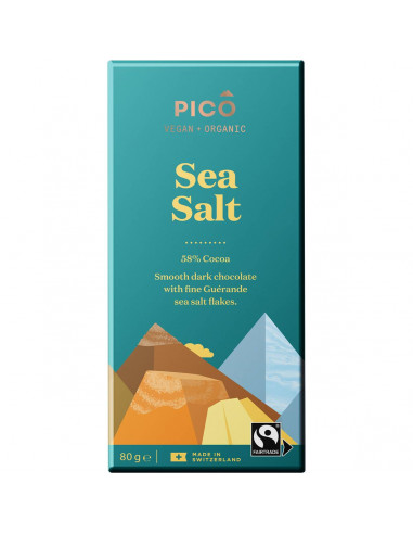 Pico Organic Sea Salt Chocolate Block 80g