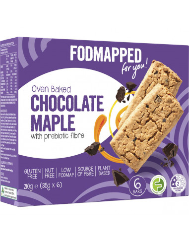 Fodmapped For You Oven Baked Chocolate Maple Bars 6 Pack