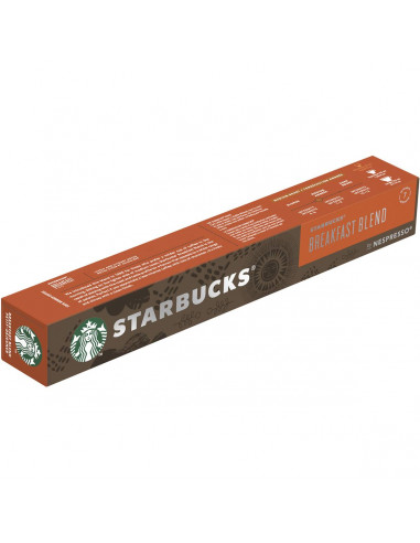 Starbucks By Nespresso Coffee Pods Breakfast Blend 10 Pack
