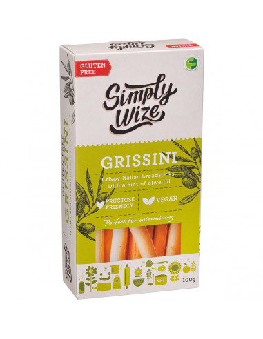 Simply Wize Grissini Original Breadsticks 100G