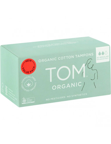 Tom Organic Bulk Tampons Regular 32 pack