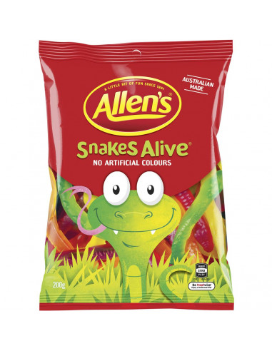 Allen's Snakes Alive 200g bag