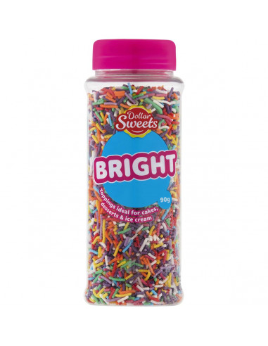 Dollar Sweets Bright Sprinkles Jar 90g