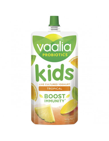 Vaalia Kids Yoghurt Pouch Tropical 140g