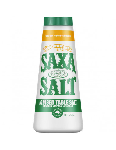 Saxa Iodised Salt 750g
