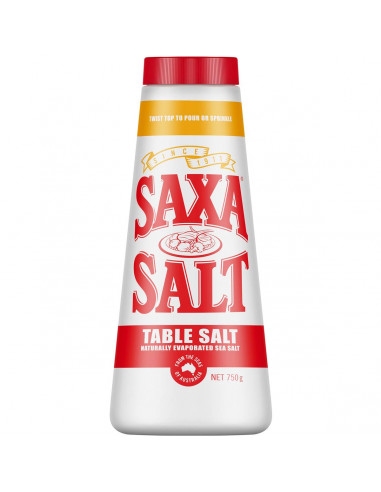 Saxa Table Salt Plain 750g