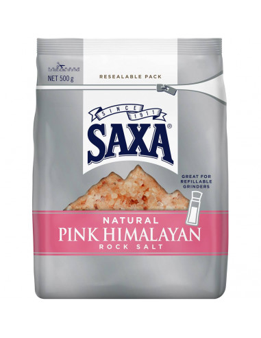 Saxa Natural Pink Himalayan Rock Salt 500g