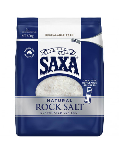 Saxa Natural Rock Salt 500g